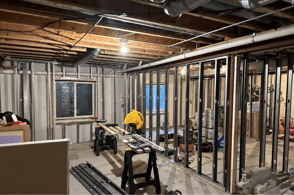 Kanata basement before renovation